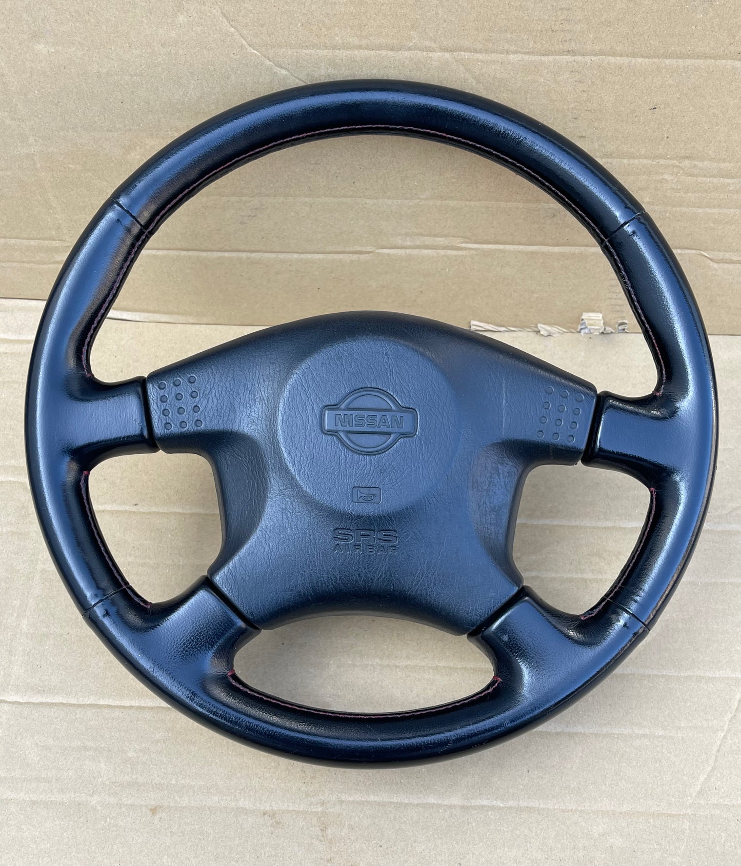 R33 GTR RED STICH STEERING WHEEL