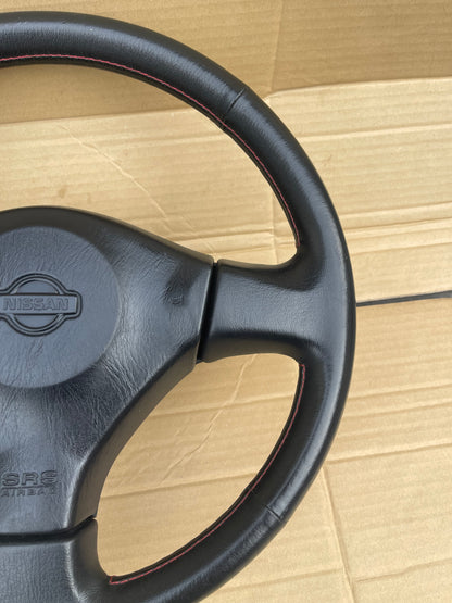 R34 RED STICH STEERING WHEEL