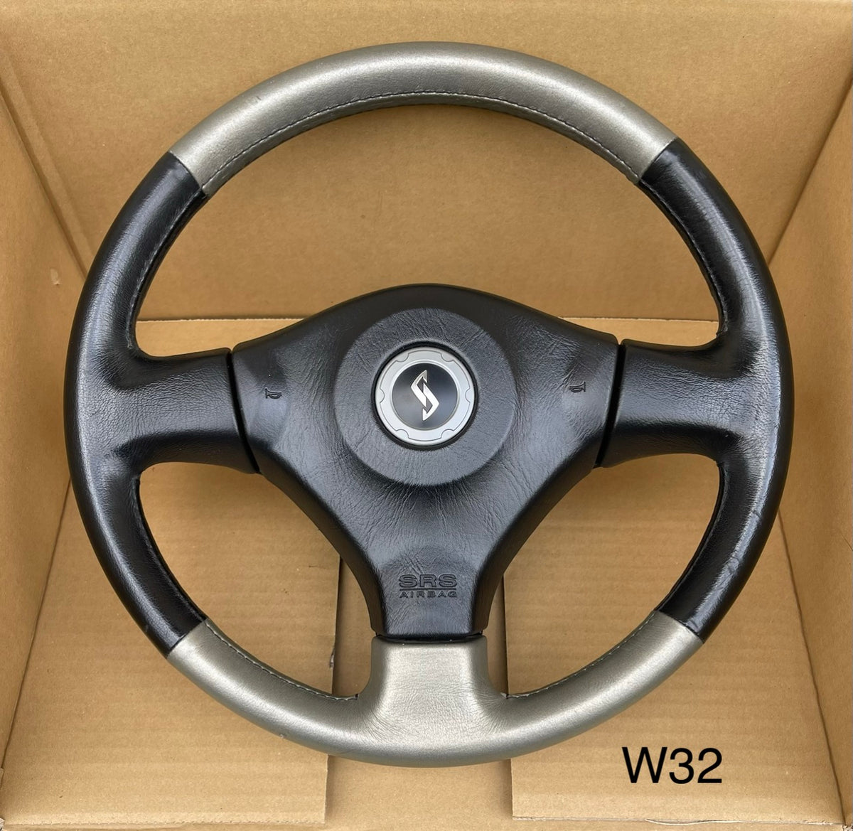 Nissan Skyline R34 GTR Red Stitching GTT Series 2 Manual Steering Wheel (W32