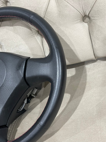 R34 GTR RED STICH STEERING WHEEL
