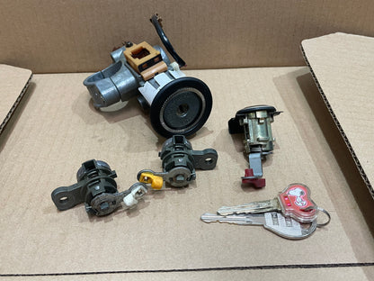 SKYLINE R34 GT GTT IGNITION BARREL AND THE LOCKS