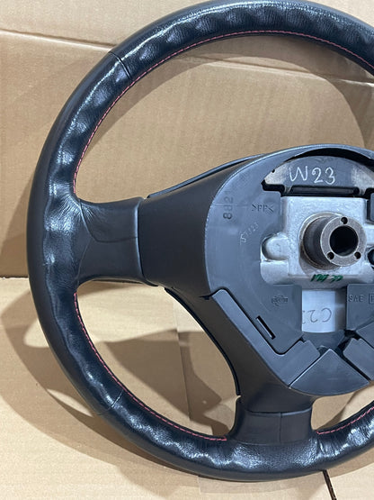 NISSAN SKYLINE R34 GTR GTT RED STICH STEERING WHEEL (W23)
