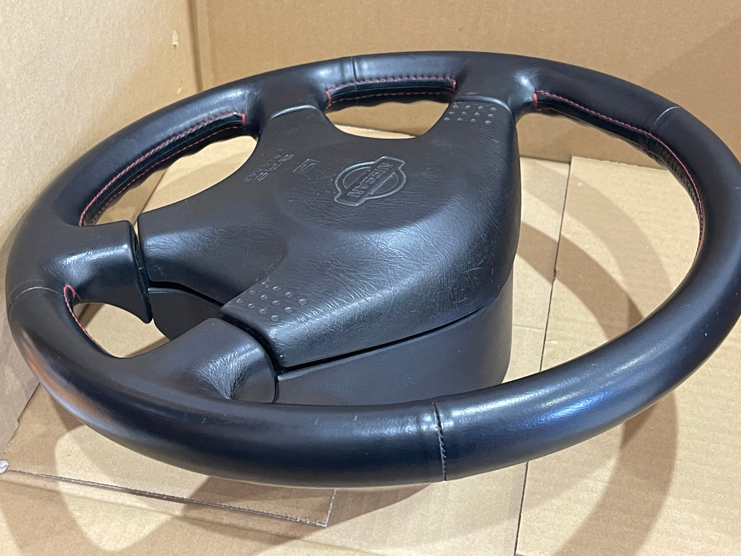 Nissan Skyline R33 GTR Red Stitching Steering wheel (W29)